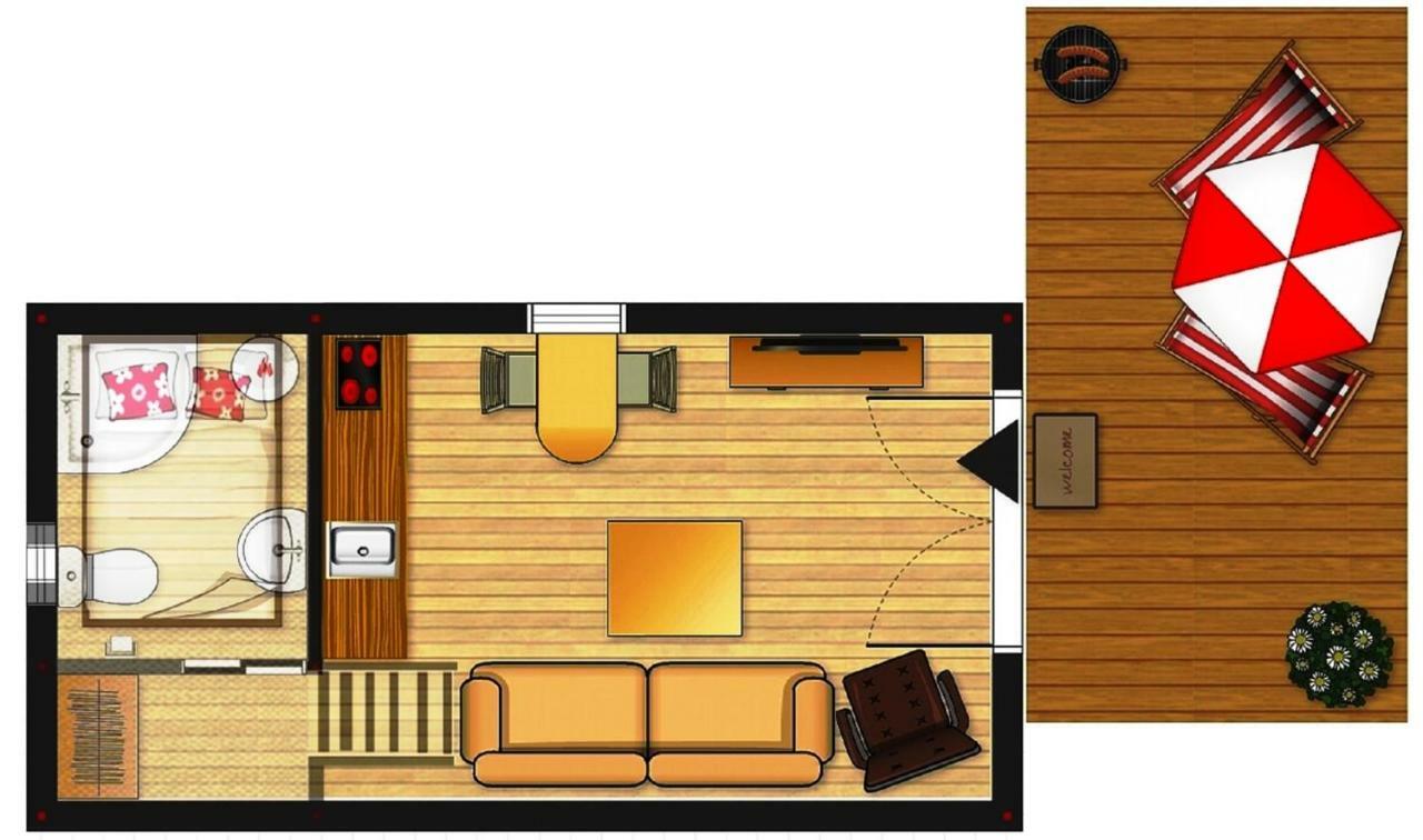 Tiny House Olivia Daire Liptovský Hrádok Dış mekan fotoğraf